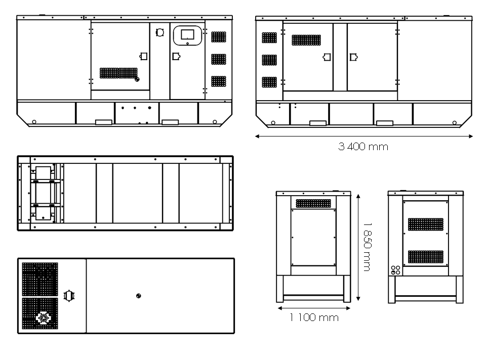 TIGER-165YC - 165 kVA - Groupes électrogènes GELEC